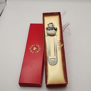 Trifari Snowman Bookmark NWT